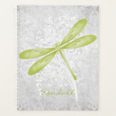 Groene Dragonfly - Gepersonaliseerde Planner (Voorkant)