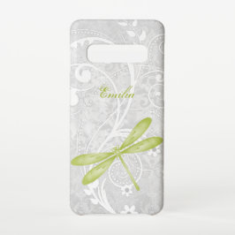Groene Dragonfly personaliseren Samsung Galaxy S10 Hoesje