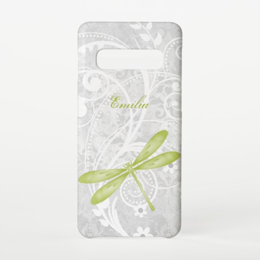 Groene Dragonfly personaliseren Samsung Galaxy Hoesje (Achterkant)