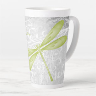 Groene Dragonfly persoonlijke latte Mok