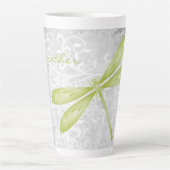 Groene Dragonfly persoonlijke latte Mok (Voorkant)