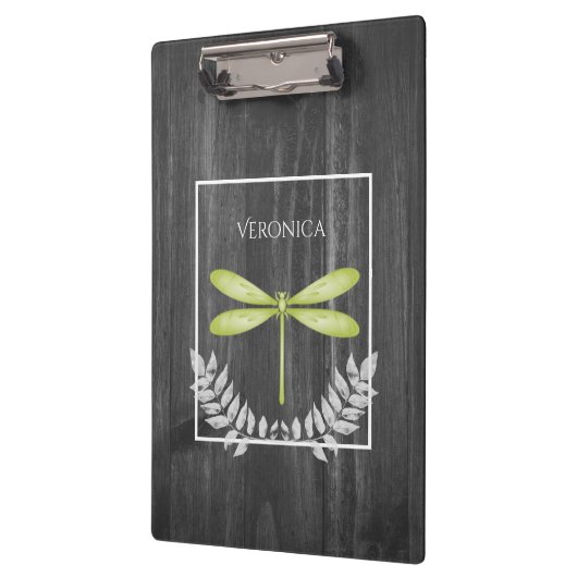 Groene Dragonfly Rustic-klembord Klembord (Links)