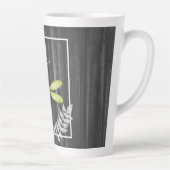 Groene Dragonfly Rustic persoonlijke latte Mok (Rechts)