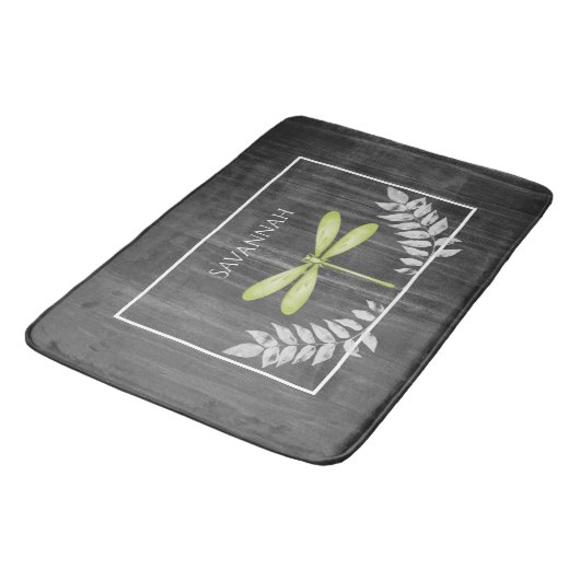 Groene Dragonfly Rustic Specialized Bath Mat (Gekanteld)