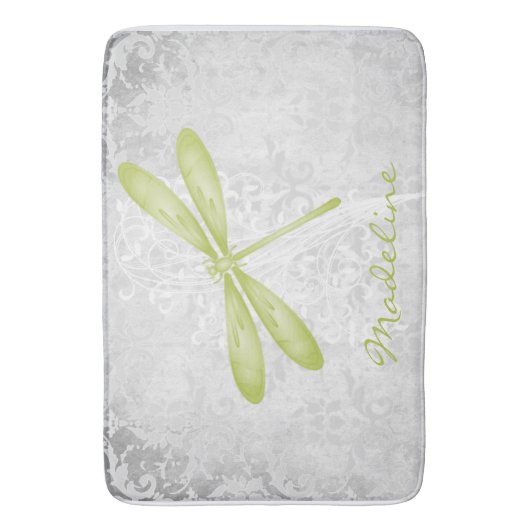 Groene Dragonfly - Speciaal bath Mat (Voorkant Verticaal)