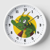 Groene drakencartoon  (Voorkant)