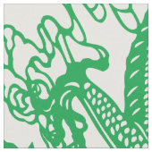 Groene drakenpatroon stof (Close Up)