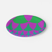 Groene drakenschalen papieren bordje (Gekanteld)