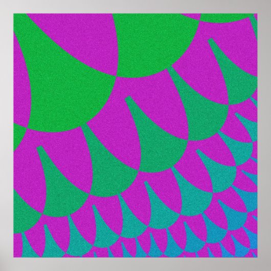 Groene drakenschalen poster (Voorkant)