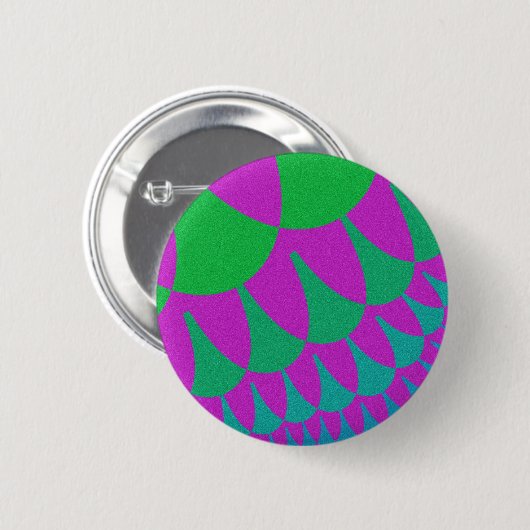 Groene drakenschalen ronde button 5,7 cm (Voorkant /achterkant)