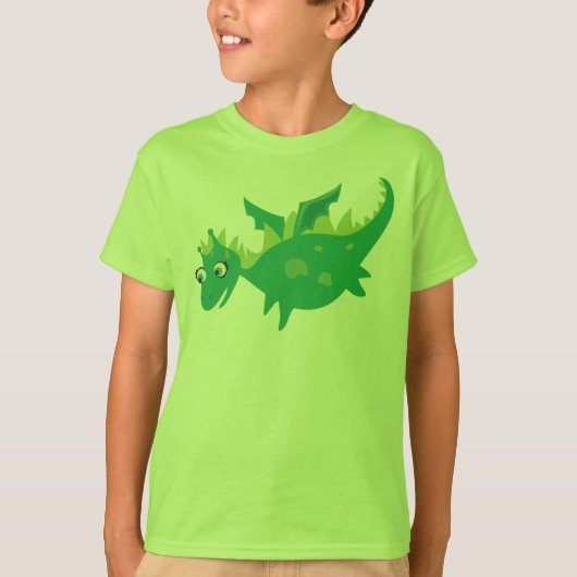 Groene drakenshirt voor kinderen t-shirt (Voorkant)