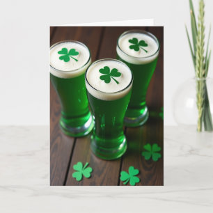 Groene Dranken St. Patrick's Dag Kaart