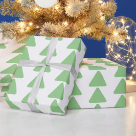 Groene driehoek afdrukken cadeaupapier