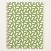 Groene Driehoek Patroon Planner (Voorkant)