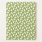Groene Driehoek Patroon Planner (Achterkant)