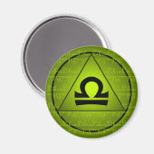 Groene driehoek van het Groene Teken van de Weegdi Magneet (Voorkant / Achterkant)