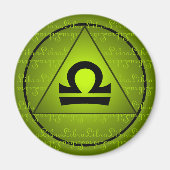 Groene driehoek van het Groene Teken van de Weegdi Magneet (Voorkant)