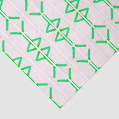 groene driehoeken en diamanten tissuepapier (Detail)