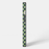 Groene driehoeken iPhone hoesje (Linkerkant)