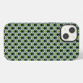 Groene driehoeken iPhone hoesje (Achterkant horizontaal)