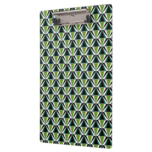 Groene driehoeken klembord (Links)