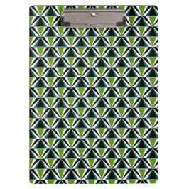 Groene driehoeken klembord
