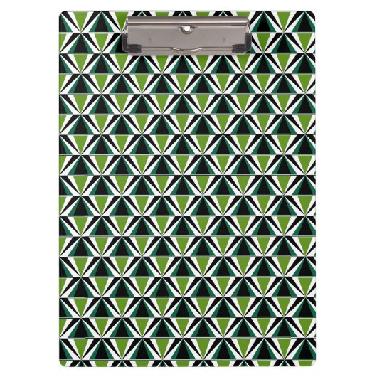 Groene driehoeken klembord (Voorkant)