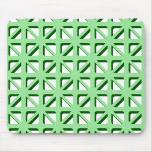 Groene driehoekspatroon muismat