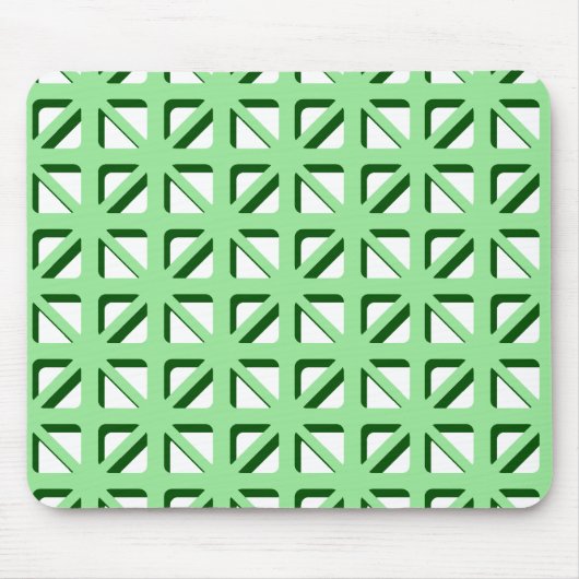 Groene driehoekspatroon muismat (Voorkant)