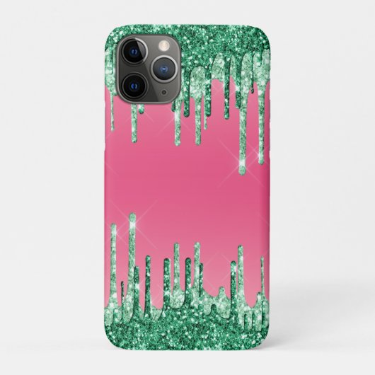 Groene drifters roze roze watermeloen kleur Case-Mate iPhone case (Achterkant)