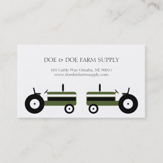 Groene drijvende kracht voor de landbouw van Boerd Visitekaartje (Voorkant)