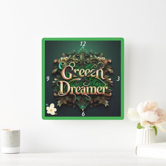 "Groene dromen gerealiseerd" Vierkante Klok (Huis)