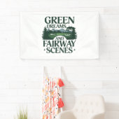 Groene dromen, Golf Trendy Spandoek (Insitu)