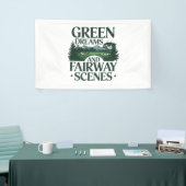 Groene dromen, Golf Trendy Spandoek (Beurs)
