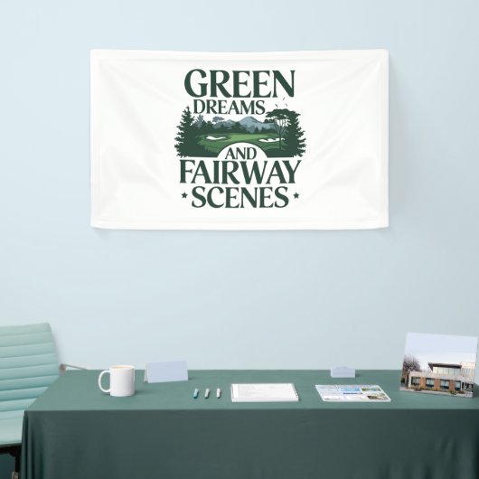 Groene dromen, Golf Trendy Spandoek (Beurs)