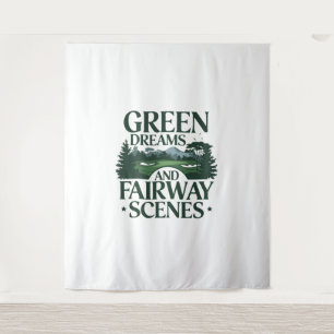 Groene dromen, Golf Trendy Wandkleed