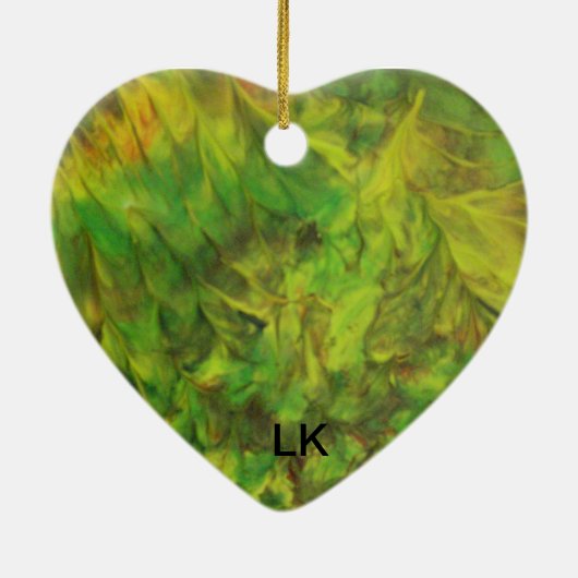 groene droom keramisch ornament (Achterkant)