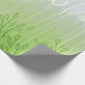 Groene droom water cadeaupapier (Hoek)