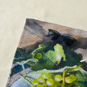 Groene Druif Stilleven Schilderij Strandlaken (In situ)