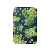 Groene druif: Waterverf donker patroon Badmat (Voorkant Verticaal)