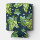 Groene druif: Waterverf donker patroon Blikjeskoeler (Achterkant)