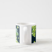Groene druif: Waterverf donker patroon Espresso Kop (Achterkant)