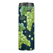 Groene druif: Waterverf donker patroon Thermosbeker (Achterkant)