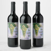 Groene druiven Art Eigen witte wijnfleslabels Wijn Etiket (Flessen)