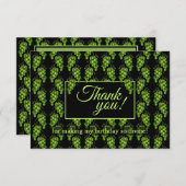 Groene druiven Bedankt Card (Voorkant / Achterkant)