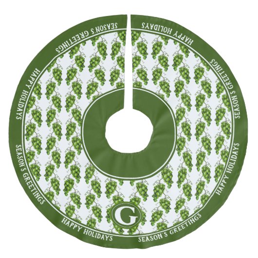 Groene druiven boomrok kerstboom rok (Voorkant)