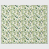 Groene Druiven Bruiloft Cadeaupapier (Vlak)