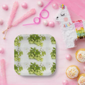 Groene Druiven Custom 7 " Papieren Borden Bordje (Feest)