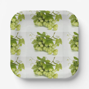 Groene Druiven Custom 7 " Papieren Borden Bordje