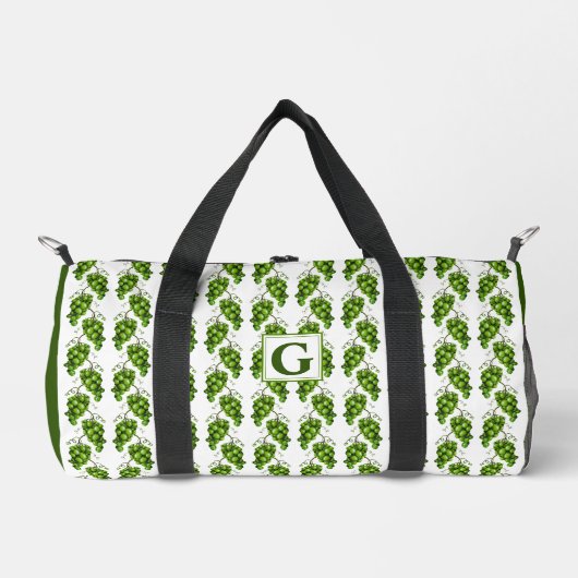 Groene Druiven Duffel Bag Plunjezak (Voorkant)